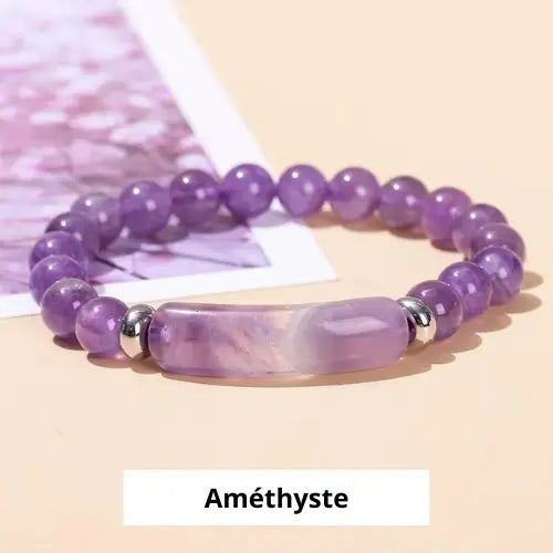 Bracelet avec pierre naturelle ¦ Modèle #Rectangle - La Maison du bracelet