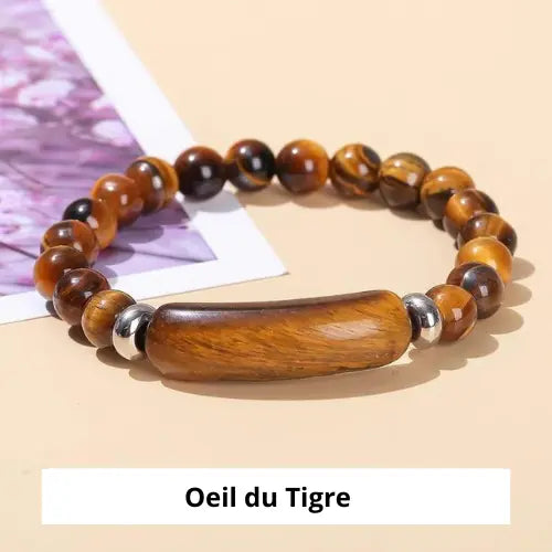 Bracelet avec pierre naturelle ¦ Modèle #Rectangle - La Maison du bracelet