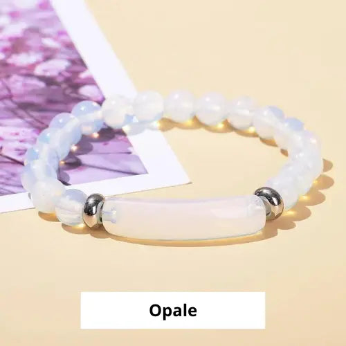 Bracelet avec pierre naturelle ¦ Modèle #Rectangle - La Maison du bracelet