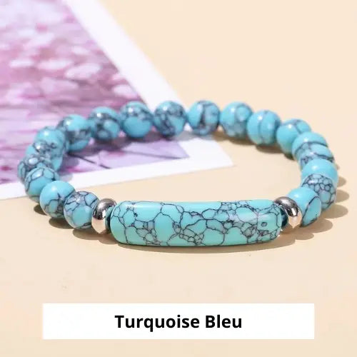 Bracelet avec pierre naturelle ¦ Modèle #Rectangle - La Maison du bracelet