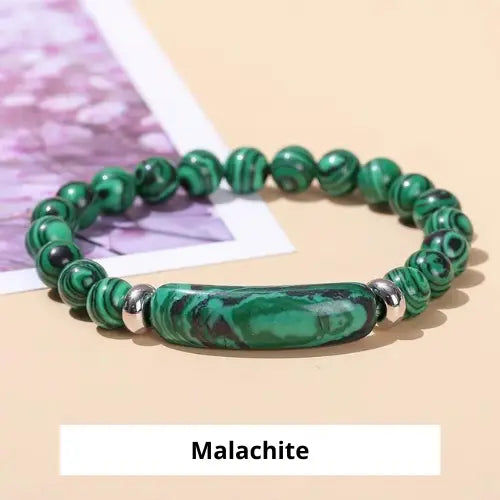 Bracelet avec pierre naturelle ¦ Modèle #Rectangle - La Maison du bracelet