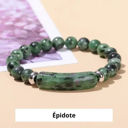 Bracelet avec pierre naturelle ¦ Modèle #Rectangle - La Maison du bracelet