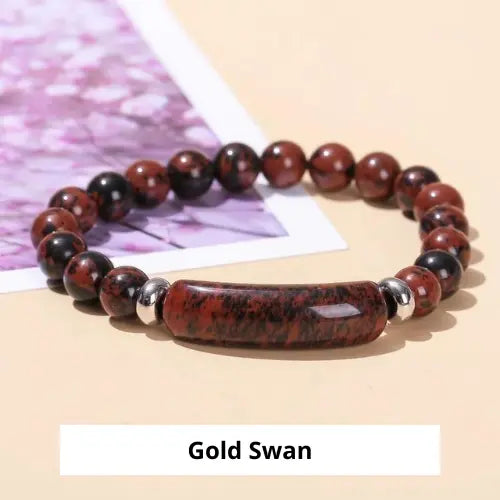Bracelet avec pierre naturelle ¦ Modèle #Rectangle - La Maison du bracelet