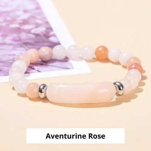 Bracelet avec pierre naturelle ¦ Modèle #Rectangle - La Maison du bracelet