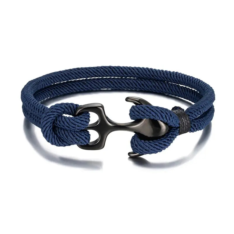 Bracelet en corde pour homme ¦ Modèle #Ancre - La Maison du bracelet