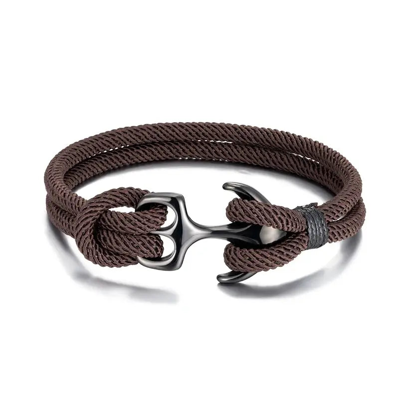 Bracelet en corde pour homme ¦ Modèle #Ancre - La Maison du bracelet