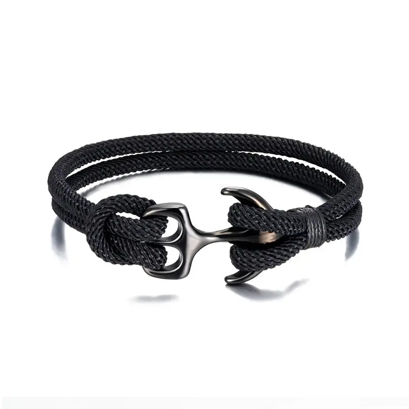 Bracelet en corde pour homme ¦ Modèle #Ancre - La Maison du bracelet