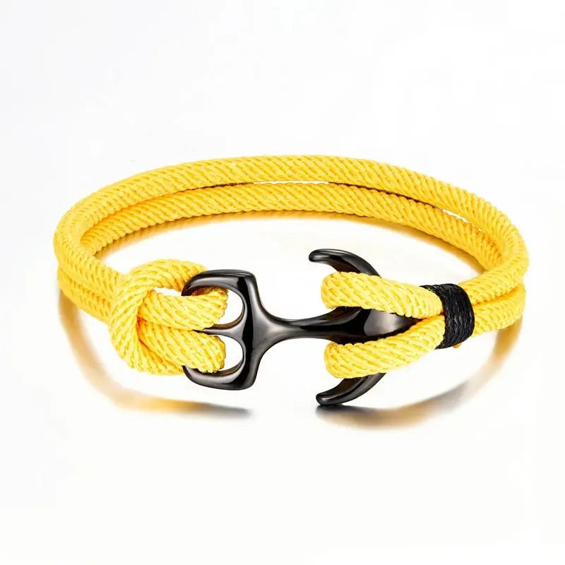 Bracelet en corde pour homme ¦ Modèle #Ancre - La Maison du bracelet