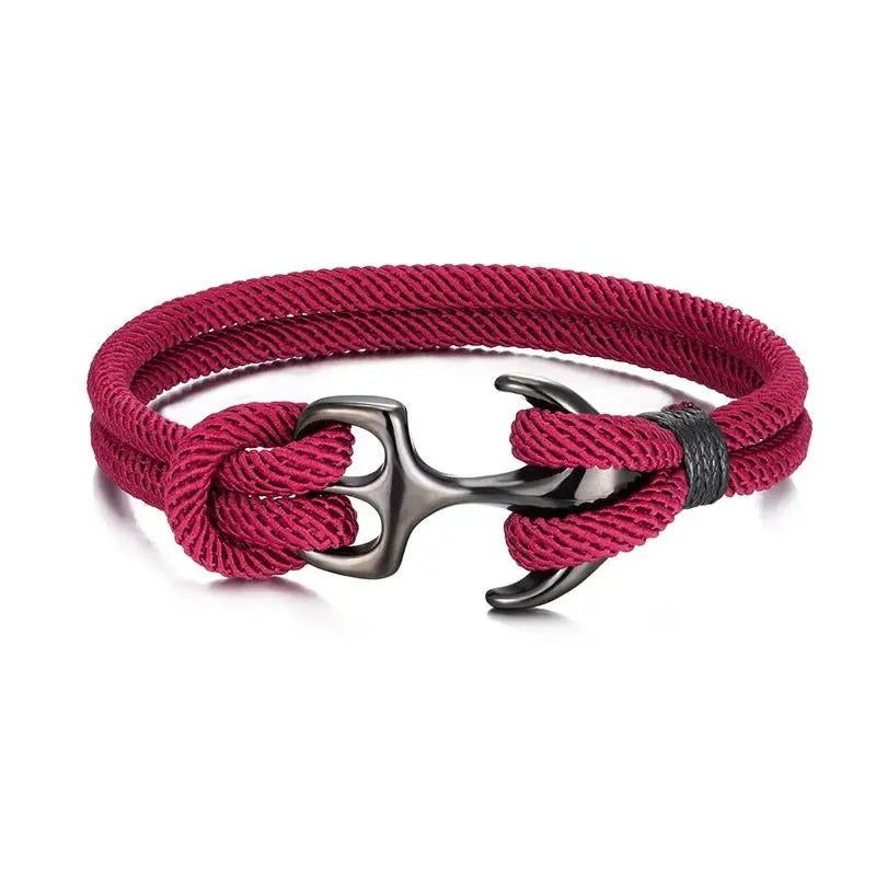 Bracelet en corde pour homme ¦ Modèle #Ancre - La Maison du bracelet
