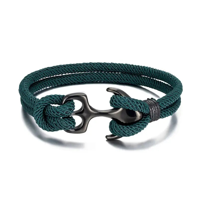 Bracelet en corde pour homme ¦ Modèle #Ancre - La Maison du bracelet