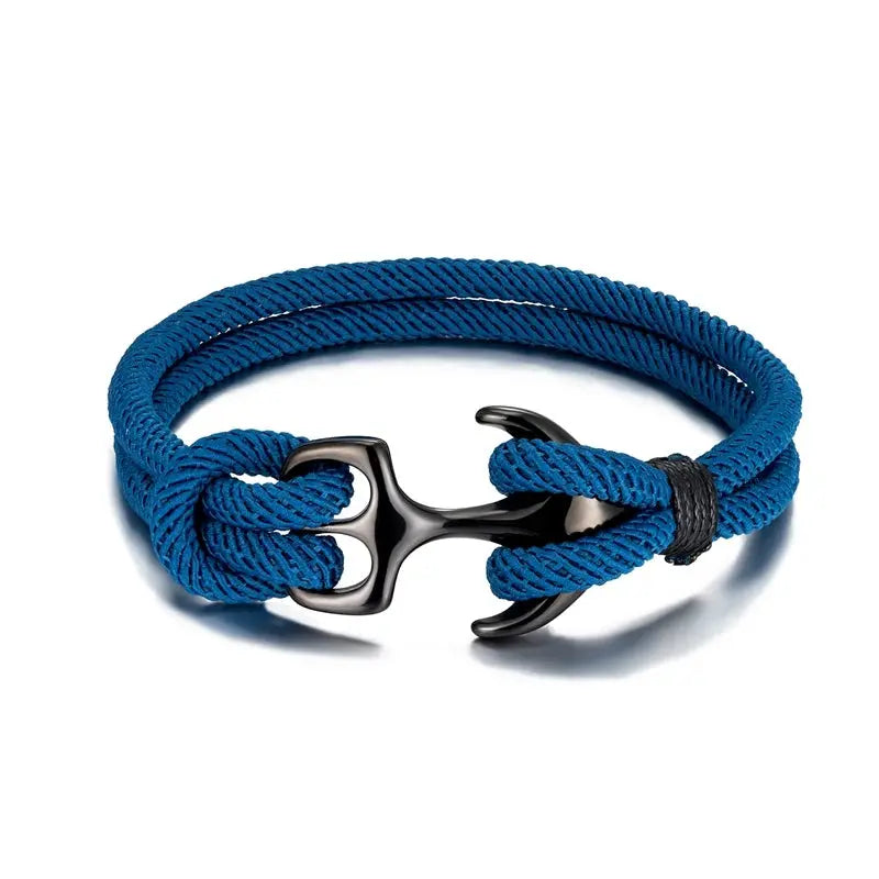 Bracelet en corde pour homme ¦ Modèle #Ancre - La Maison du bracelet