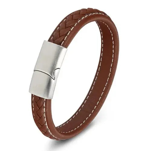 Bracelet en cuir fin ¦ Modèle #Brown - La Maison du bracelet