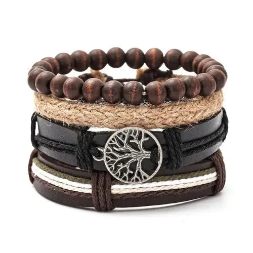 Bracelet en cuir pour homme ¦ Modèle #TreeofLife - La Maison du bracelet