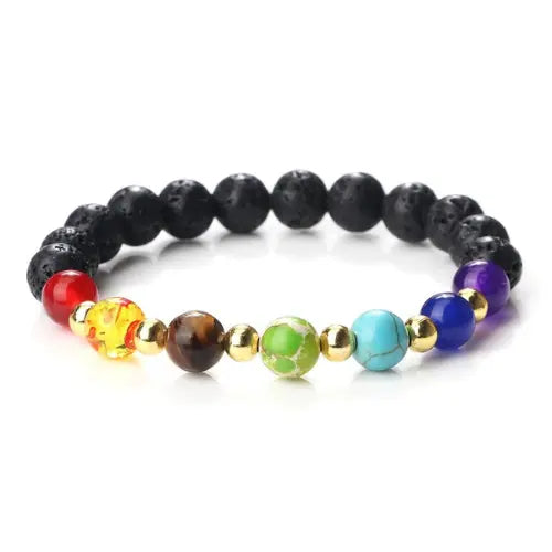 Bracelet en perles 7 chakras ¦ Modèle #Joty - La Maison du bracelet