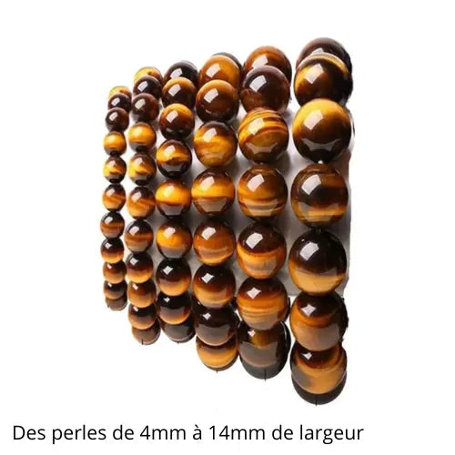 Bracelet en perles oeil de tigre ¦ Modèle #OeilDuTigre - La Maison du bracelet