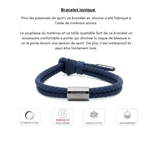 Bracelet ionique ¦ Modèle #Sport La Maison du bracelet