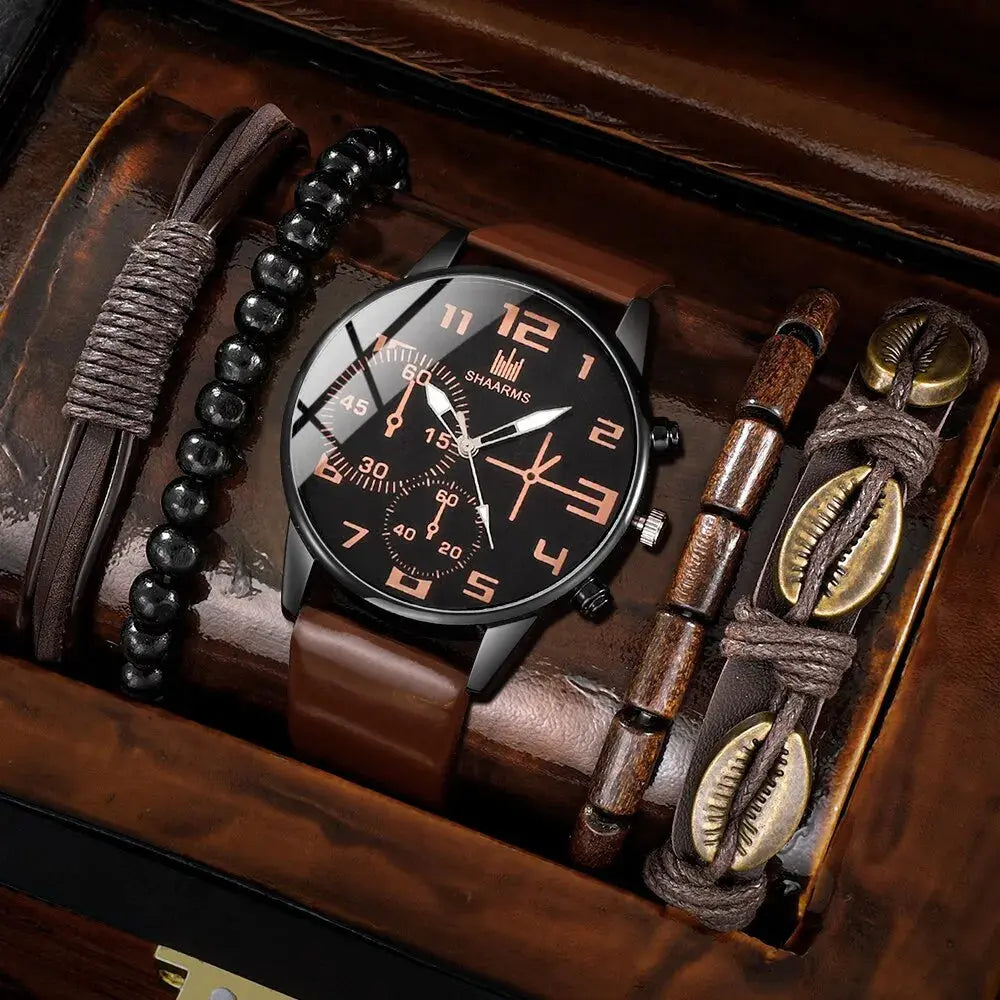 Coffret cadeau montre et bracelet pour homme ¦ Modèle #Coffee - La Maison du bracelet
