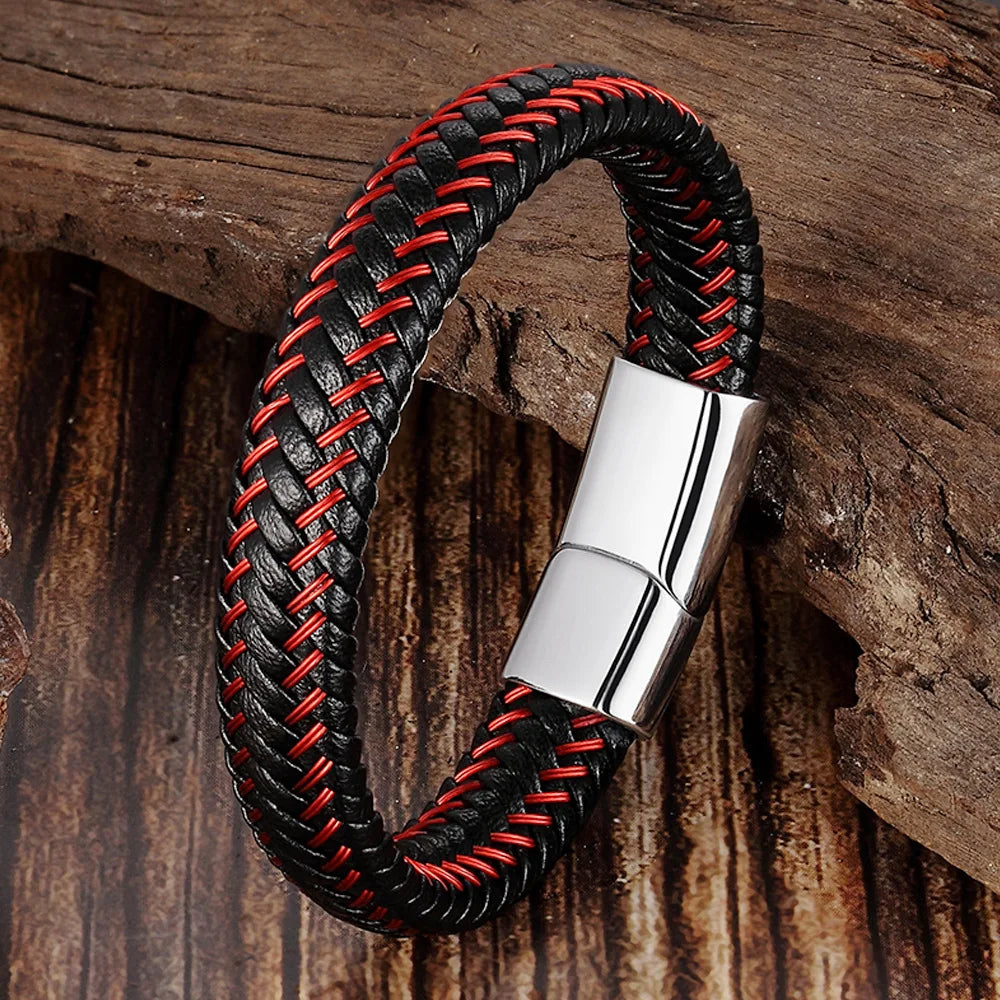 Bracelet en cuir tressé - La Maison du Bracelet