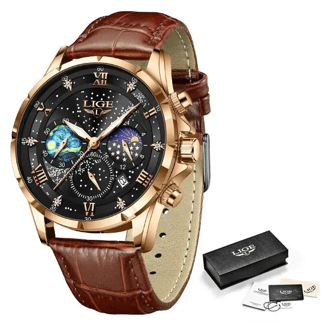Montre de luxe ¦ Modèle #BrownGold - La Maison du bracelet