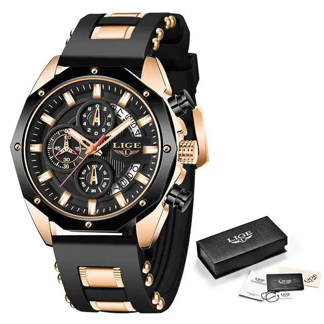 Montre élégante pour homme ¦ Modèle #BlackGold - La Maison du bracelet