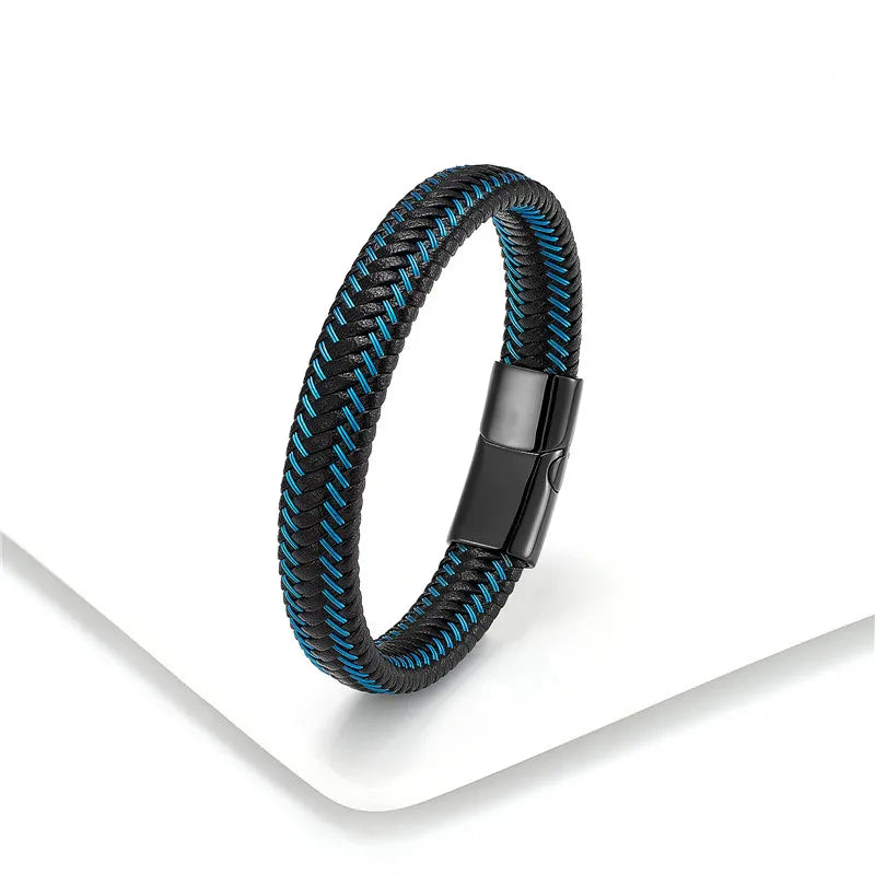 Bracelet en cuir tressé - La Maison du Bracelet