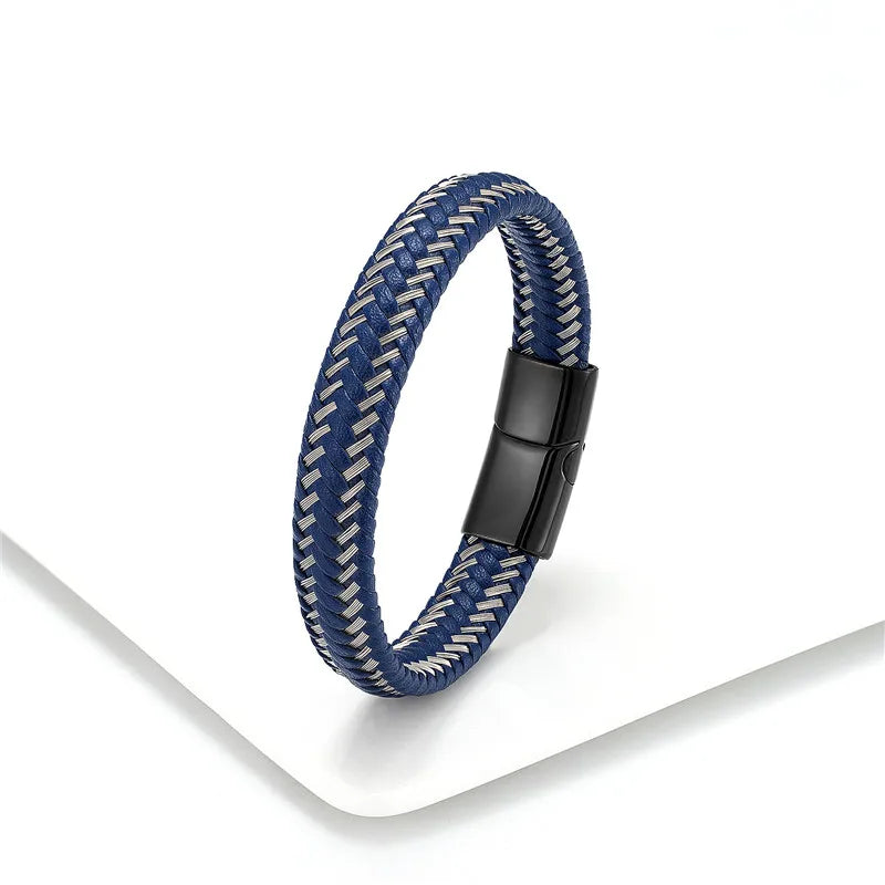 Bracelet en cuir tressé - La Maison du Bracelet