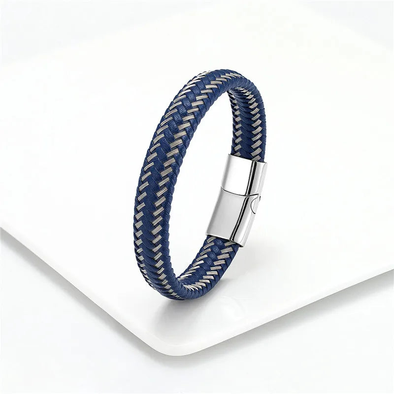 Bracelet en cuir tressé - La Maison du Bracelet