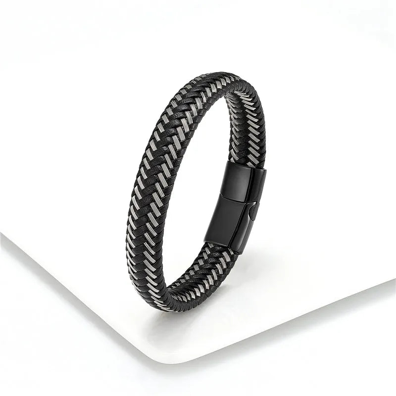 Bracelet en cuir tressé - La Maison du Bracelet