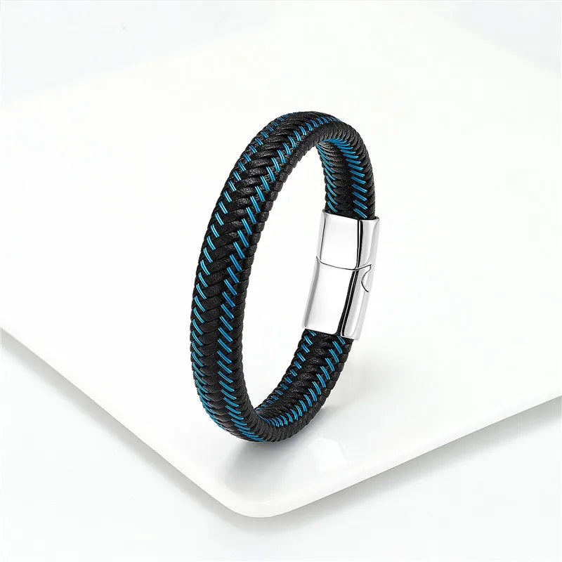Bracelet en cuir tressé - La Maison du Bracelet