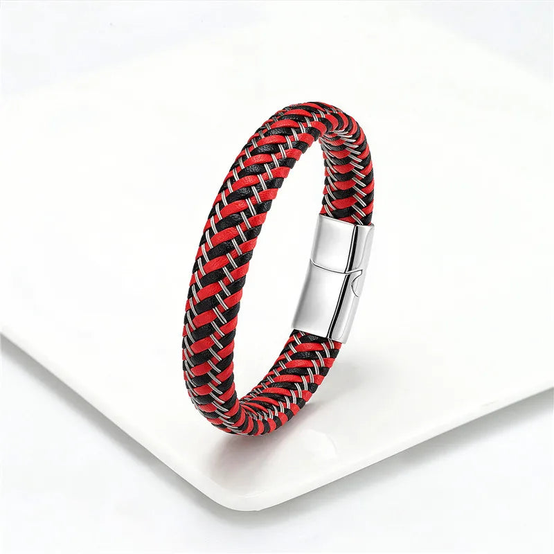 Bracelet en cuir tressé - La Maison du Bracelet