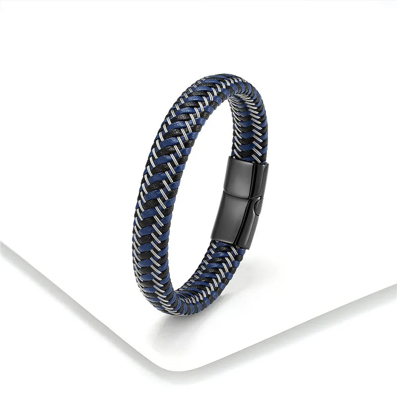 Bracelet en cuir tressé - La Maison du Bracelet