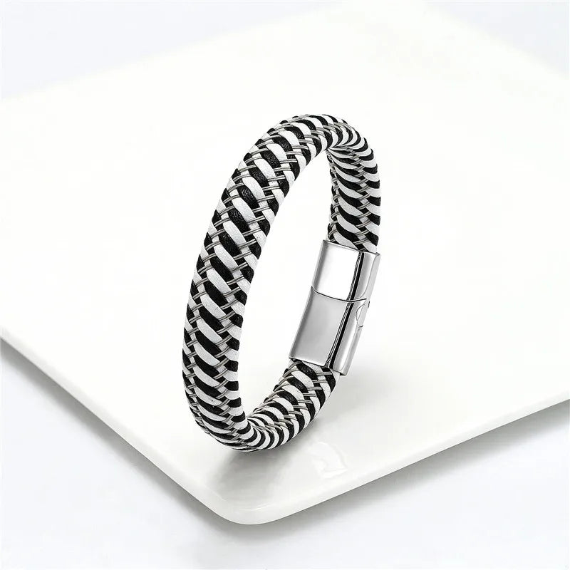 Bracelet en cuir tressé - La Maison du Bracelet