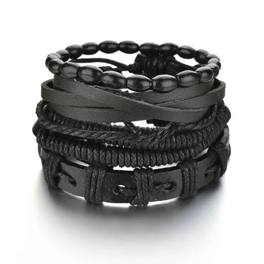 Bracelet en cuir homme en 3/4 pièces ¦ Modèle #United - La Maison du bracelet