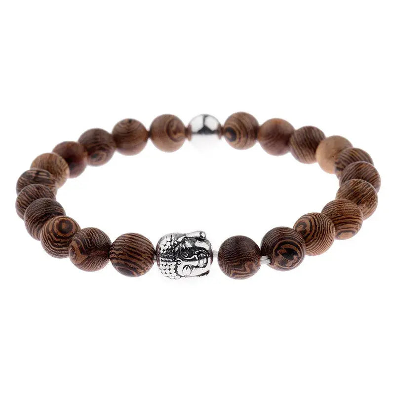 Bracelet de perles en bois ¦ Modèle #Bouddhiste - La Maison du bracelet
