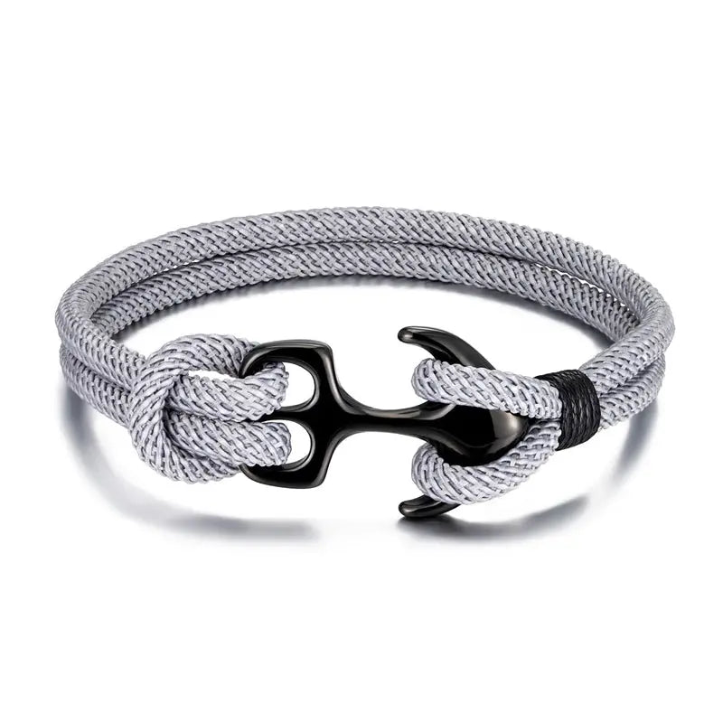Bracelet en corde pour homme ¦ Modèle #Ancre - La Maison du bracelet