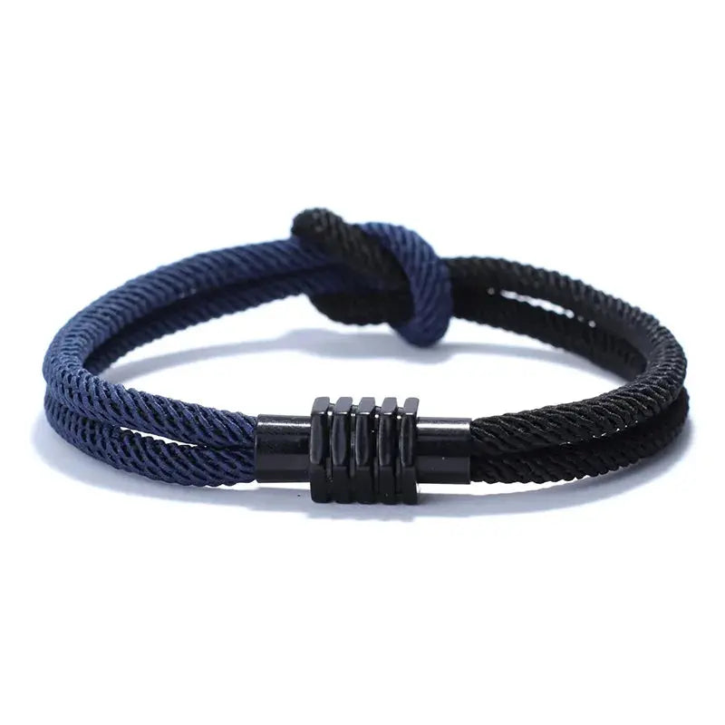 Bracelet en corde pour homme ¦ Modèle #Dark - La Maison du bracelet