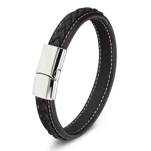 Bracelet en cuir fin ¦ Modèle #Black - La Maison du bracelet