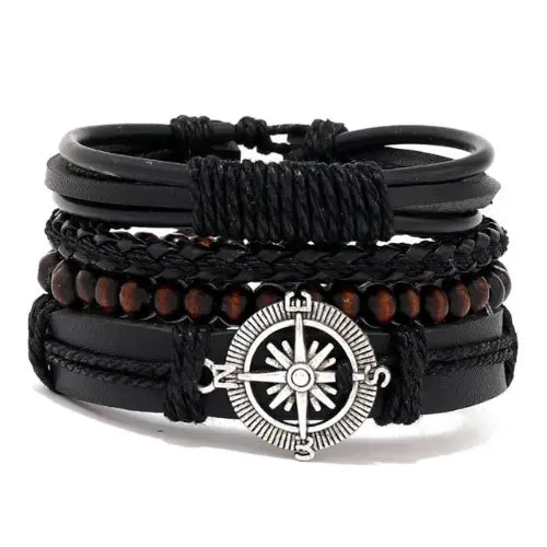 Bracelet en cuir pour homme ¦ Modèle #Boussole - La Maison du bracelet