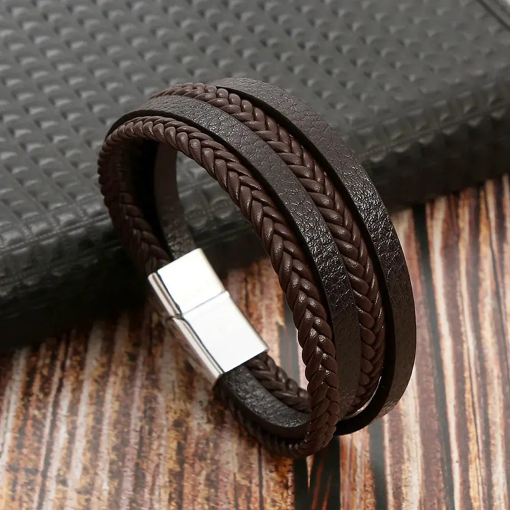 Bracelet en cuir pour homme ¦ Modèle #Deluxe - La Maison du bracelet