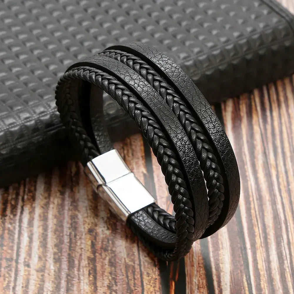 Bracelet en cuir pour homme ¦ Modèle #Deluxe - La Maison du bracelet