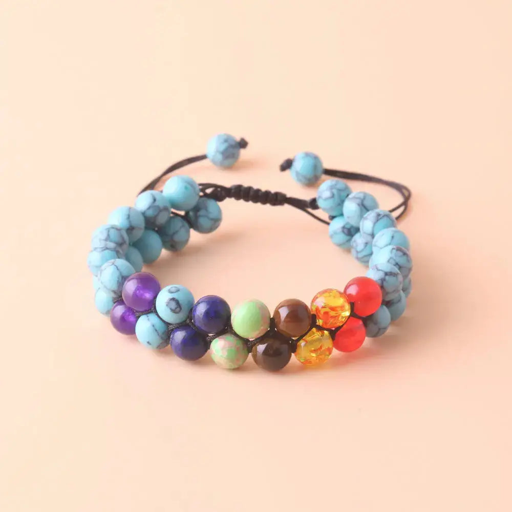 Bracelet en perles 7 chakras ¦ Modèle #Ocean - La Maison du bracelet