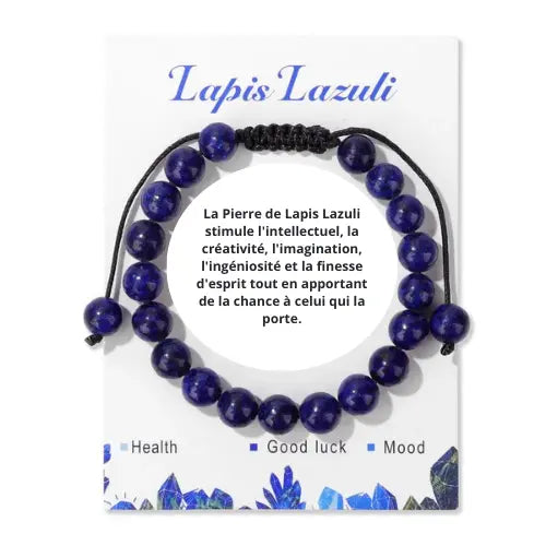 Bracelet en perles pour homme ¦ Modèle #LapisLazuli - La Maison du bracelet