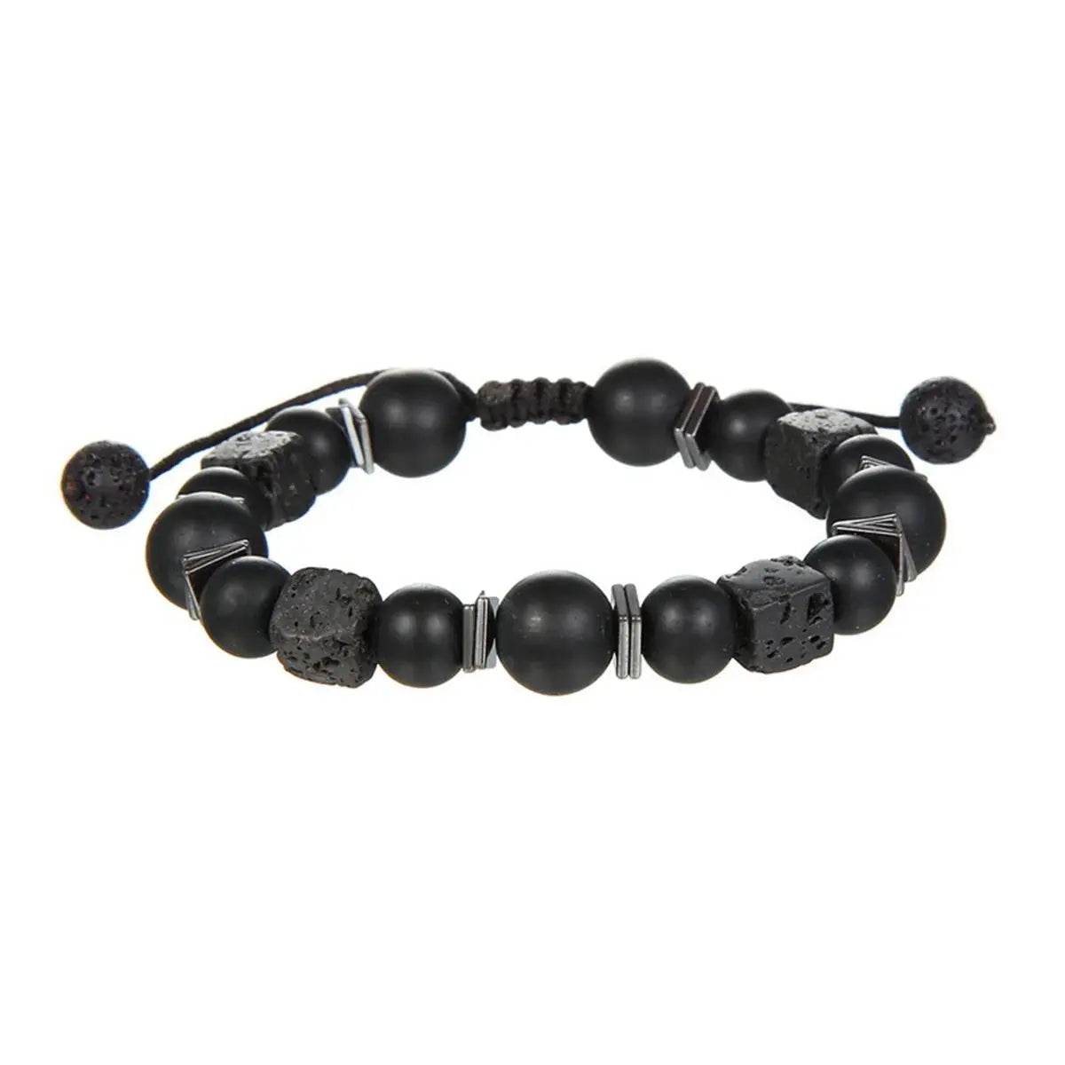 Bracelet en perles pour homme ¦ Modèle #SquareLava - La Maison du bracelet