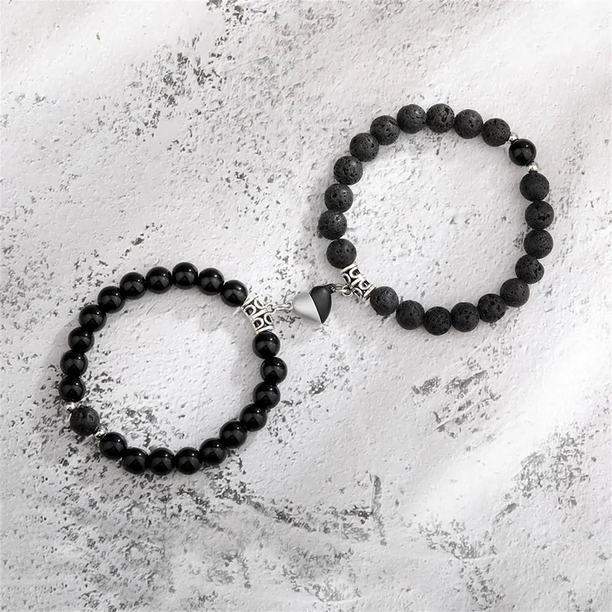 Bracelet pour couple ¦ Modèle #BlackandWhite - La Maison du bracelet