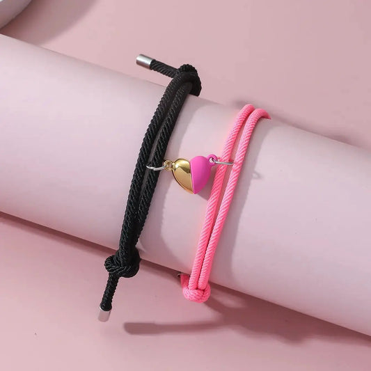 Bracelet pour couple ¦ Modèle #PinkHeart - La Maison du bracelet