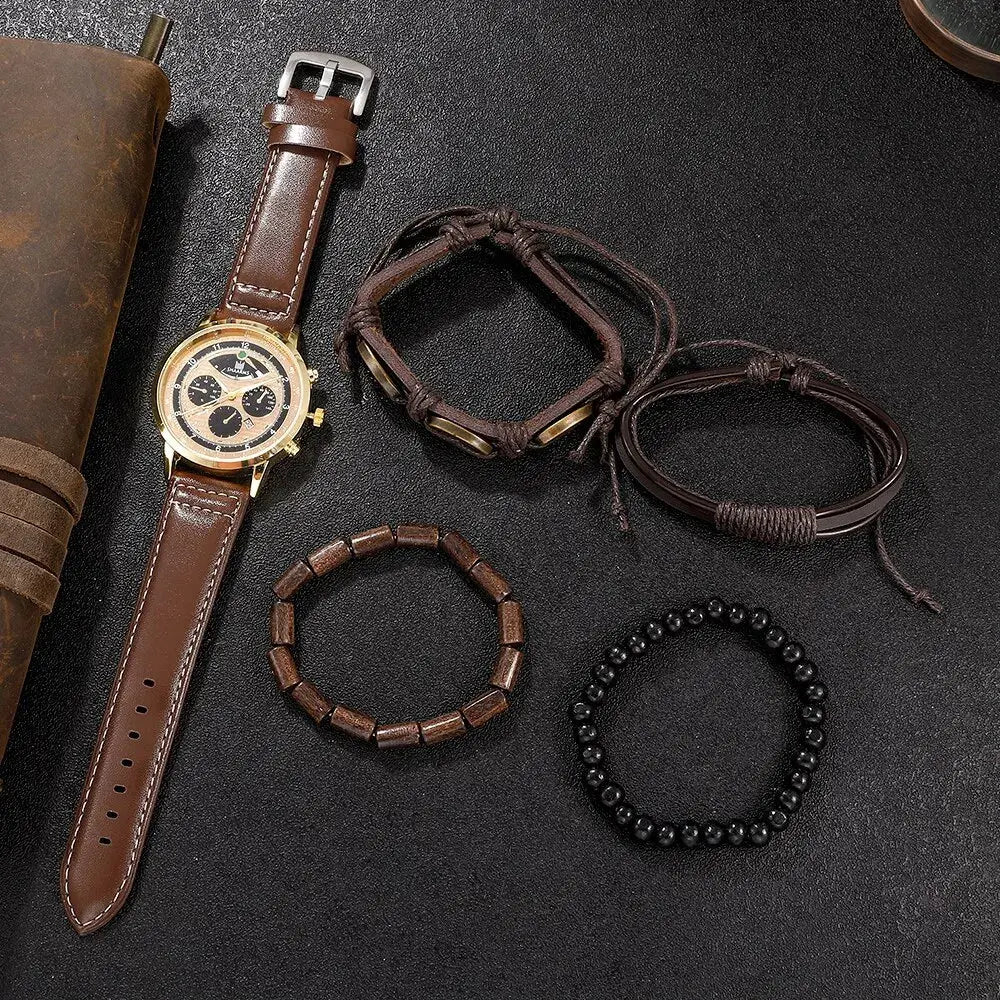 Coffret cadeau montre et bracelet pour homme ¦ Modèle #Coffee - La Maison du bracelet