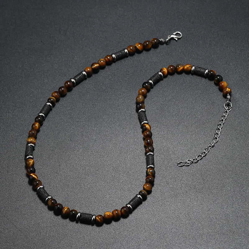 Collier en pierres pour homme - La Maison du Bracelet