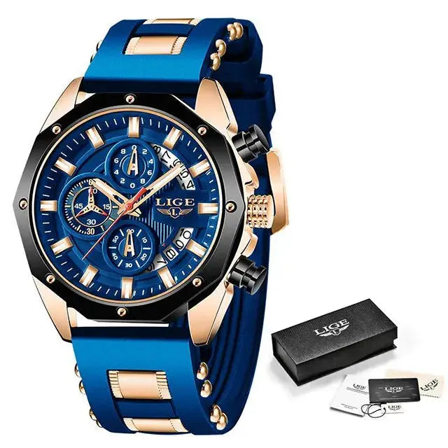 Montre élégante pour homme ¦ Modèle AllBlue - La Maison du bracelet